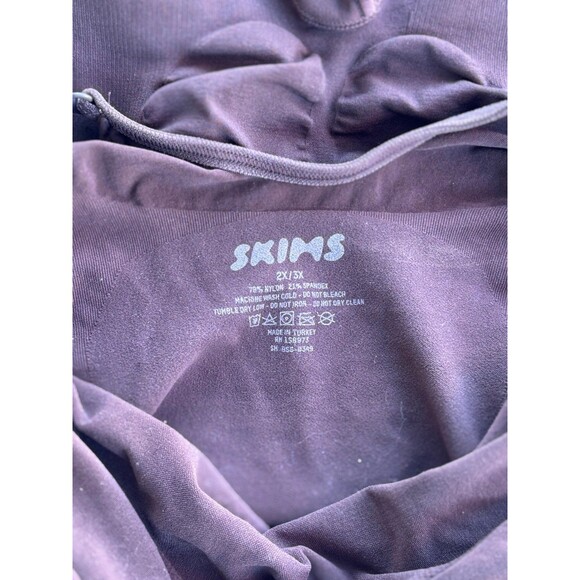 Skims Seamless Sculpt Mid Thigh Bodysuit Cocoa Size 2X/3X - Picture 9 of 9